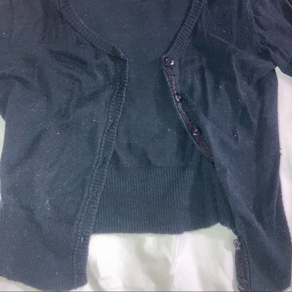 Cherokee Black Crop Cardigan - Picture 7 of 11